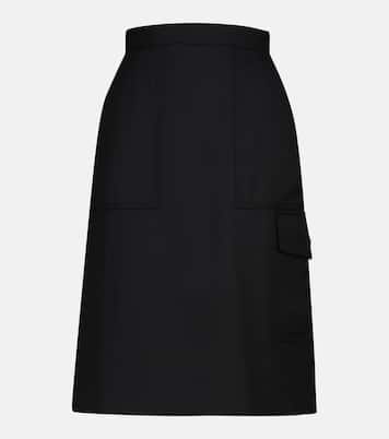 Falda midi de línea A de tiro alto | Moncler