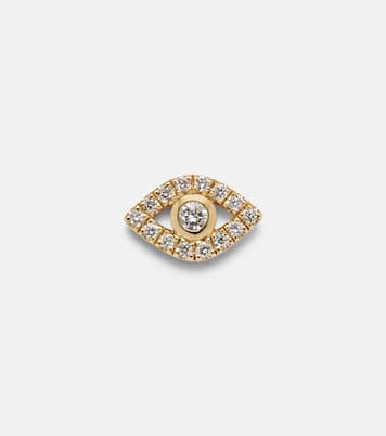 Boucle d’oreille unique Evil Eye en or 14 ct et diamants | Sydney Evan