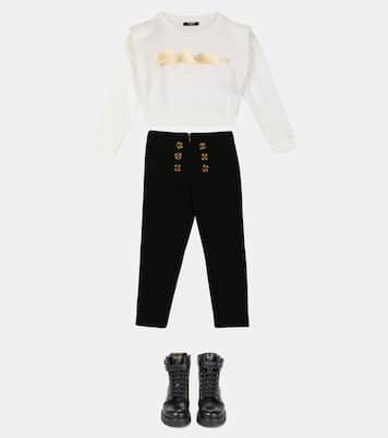Logo棉质运动衫 | Balmain Kids