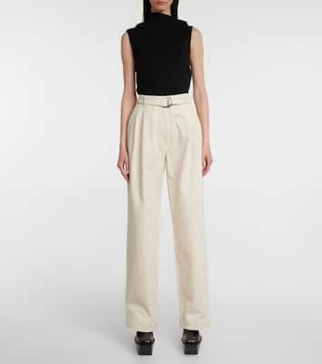 Belted high-rise wide-leg jeans | Peter Do