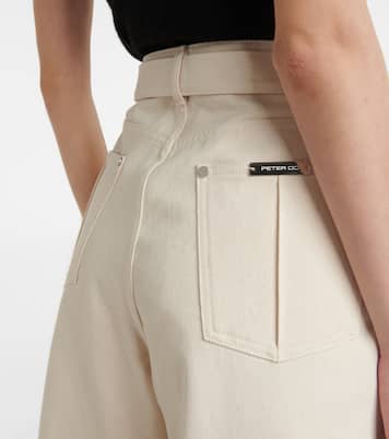 Belted high-rise wide-leg jeans | Peter Do
