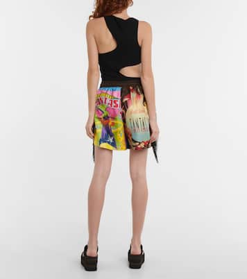x Disney® printed silk twill shorts | Stella McCartney