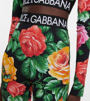Leggings de tiro alto florales | Dolce&Gabbana