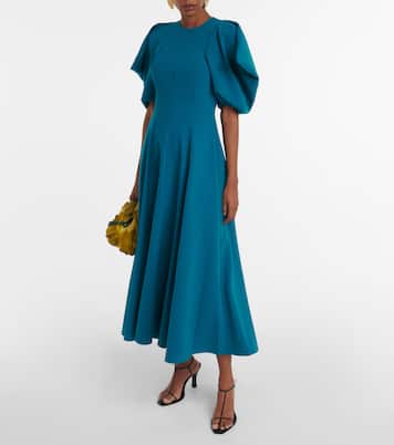 Pleated midi dress | Roksanda