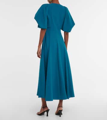 Pleated midi dress | Roksanda