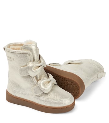 Isa metallic leather boots | Donsje