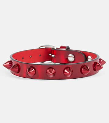 Bracciale Loubilink in pelle con borchie | Christian Louboutin
