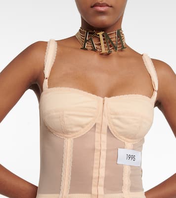 x Kim - Abito midi semitrasparente | Dolce&Gabbana