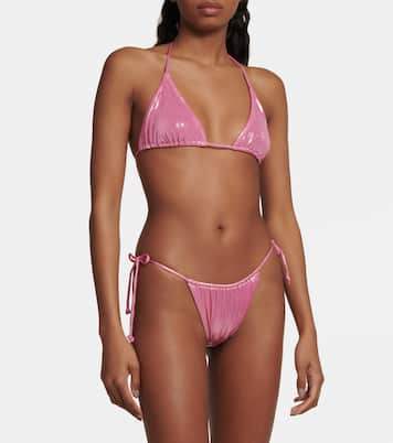 Metallic triangle bikini | Norma Kamali