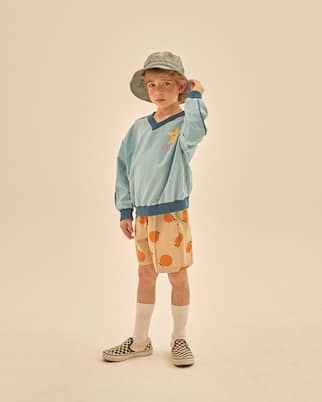 Shorts Orange Pintuck | Jellymallow