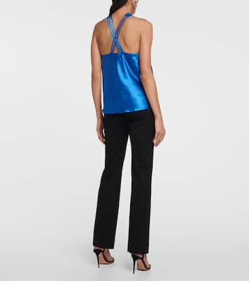 Stewart satin halter-neck top | Veronica Beard