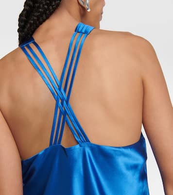 Stewart satin halter-neck top | Veronica Beard