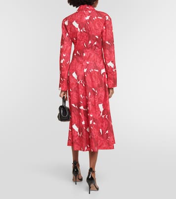 Robe chemise en coton à fleurs | Valentino