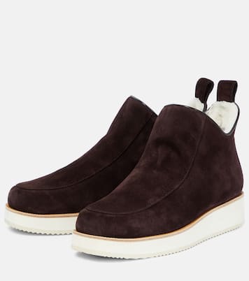 Ankle Boots Harry aus Veloursleder | Gabriela Hearst