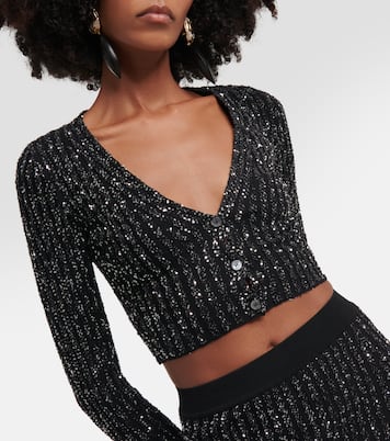 Verzierter Cropped-Cardigan aus Strick | Missoni