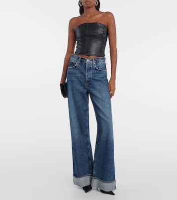 Bustier in similpelle | Amiri