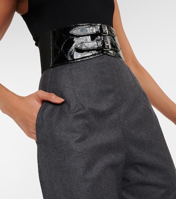 High-Rise-Hose aus Schurwolle | Alaïa