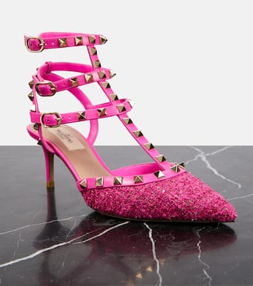 Salones Rockstud 65 de bouclé | Valentino Garavani