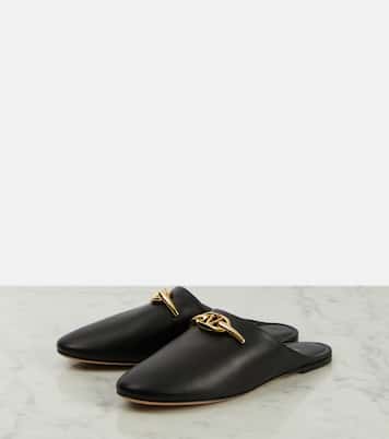 VLogo leather clogs | Valentino Garavani