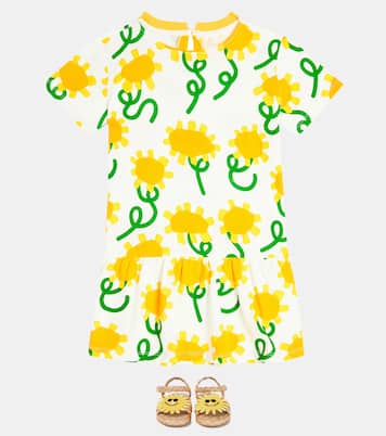 Bedrucktes Kleid aus Baumwoll-Jersey | Stella McCartney Kids