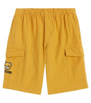 Shorts cargo Teddy Bear in misto cotone | Moschino Kids