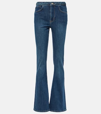 Braided high-rise flared jeans | Frame