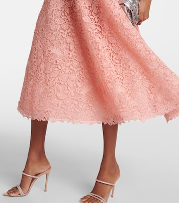 Abito midi in pizzo guipure | Carolina Herrera