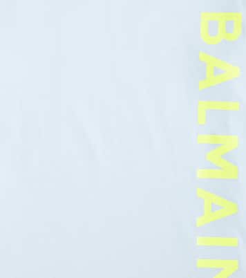 Camiseta de jersey de algodón con logo | Balmain Kids