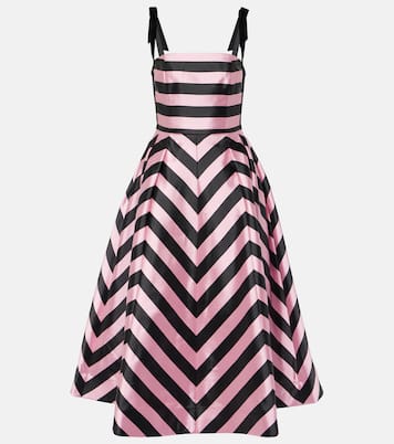 Abito midi Jocelyn a righe | Rebecca Vallance
