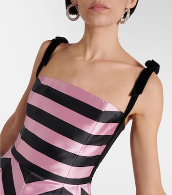 Abito midi Jocelyn a righe | Rebecca Vallance