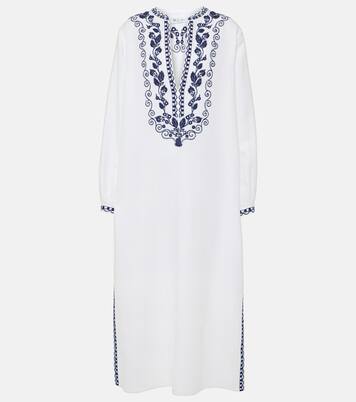 Bestickter Kaftan Faye aus Leinen | Loro Piana