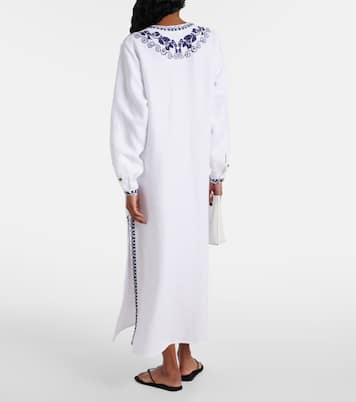 Bestickter Kaftan Faye aus Leinen | Loro Piana
