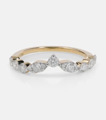 Bague Muse Tiara en or 10 ct et diamants | Stone and Strand