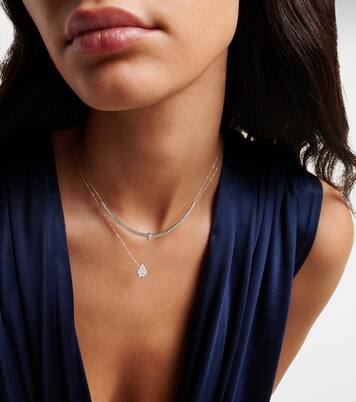 Collier en or blanc 18 ct et diamants | Persée