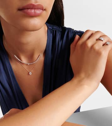 Collier en or blanc 18 ct et diamants | Persée