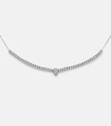 Collier en or blanc 18 ct et diamants | Persée
