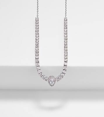 Collier en or blanc 18 ct et diamants | Persée