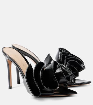 Mules Gabrielle 105 en cuir verni | Gianvito Rossi