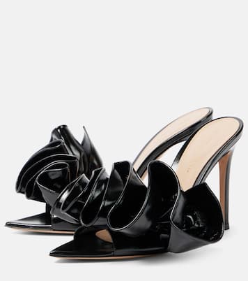 Mules Gabrielle 105 en cuir verni | Gianvito Rossi