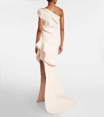 Provenance ruffled one-shoulder gown | Maticevski