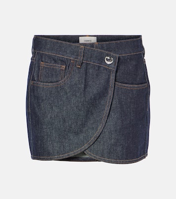 Minifalda de denim asimétrica | Coperni