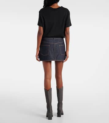 Minifalda de denim asimétrica | Coperni