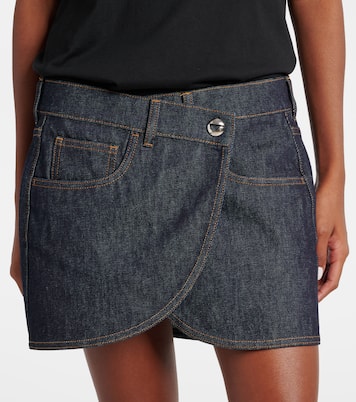 Minifalda de denim asimétrica | Coperni