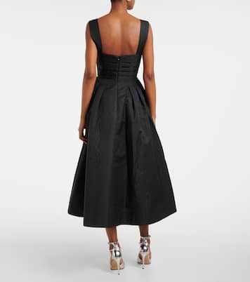 Abito midi Luiza con cut-out e fiocco | Rebecca Vallance