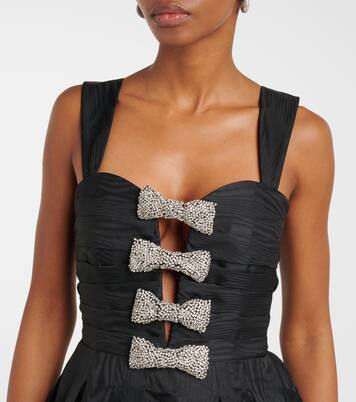 Abito midi Luiza con cut-out e fiocco | Rebecca Vallance