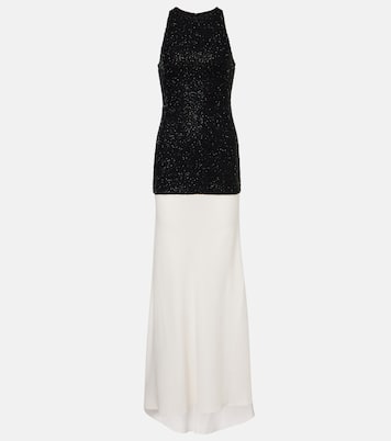 Gabrielle beaded crêpe gown | Staud