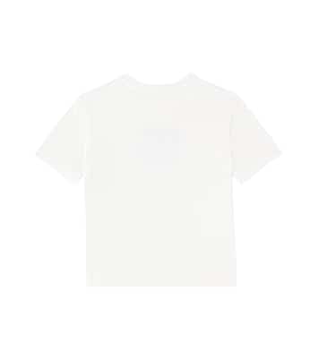 Camiseta de jersey de algodón con DG adornada | Dolce&Gabbana Kids