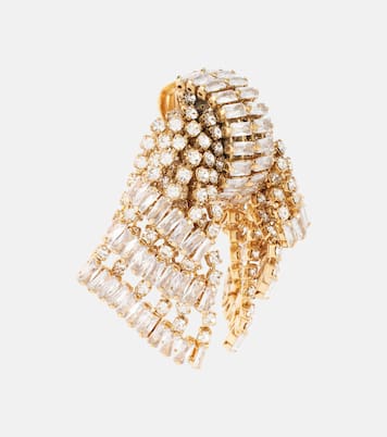 Boucles d'oreilles Bow à cristaux | Alessandra Rich