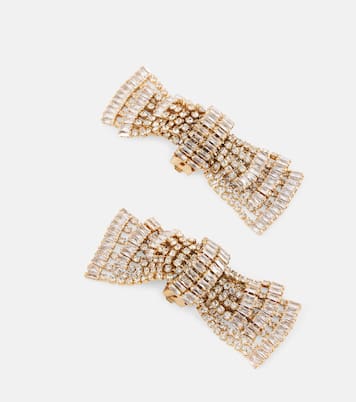 Boucles d'oreilles Bow à cristaux | Alessandra Rich