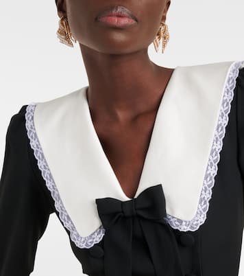 Boucles d'oreilles Bow à cristaux | Alessandra Rich